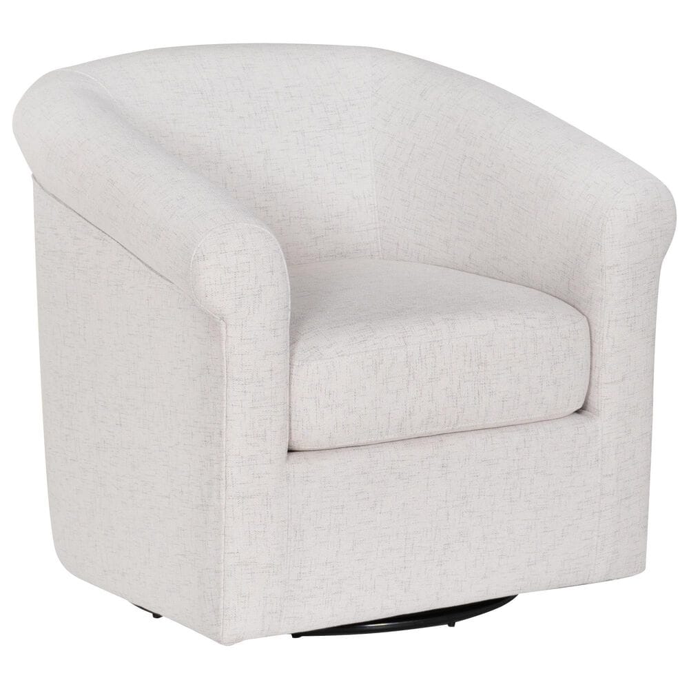 Linon Home Decor Bonnie Swivel Chair in Bone, , large