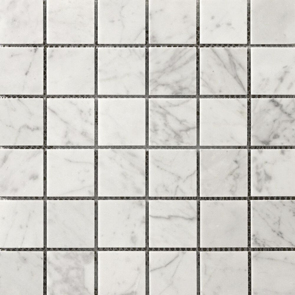 Emser Marble Bianco Gioia 12" x 12" Natural Stone Mosaics Sheet, , large
