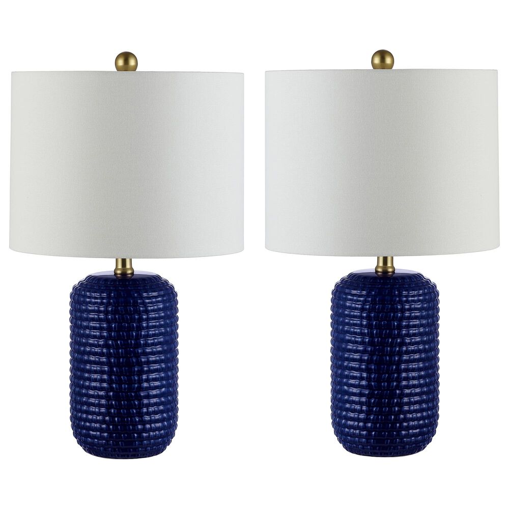 Safavieh Jace Table Lamp in Navy (Set of 2), , large