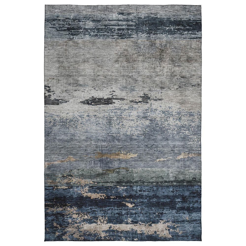 37B Nouveau NV3 3" x 5" Navy Indoor/Outdoor Area Rug, , large