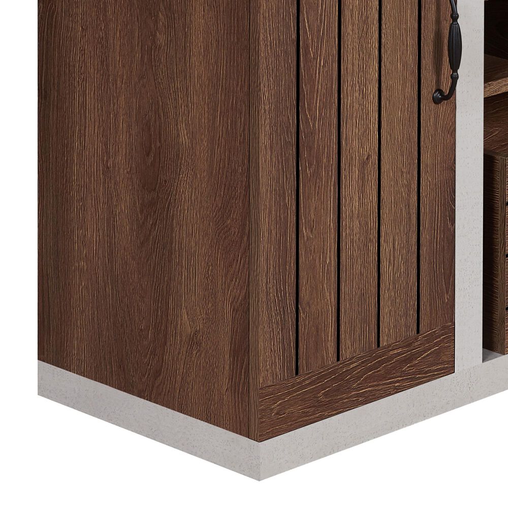 Furniture of America Taylor Buffet in Distressed Walnut, , large
