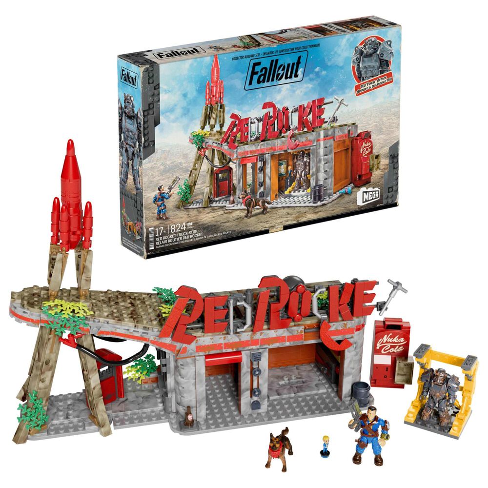 Mattel Fallout Red Rocket Building Toy Kit in Multicolor, , large