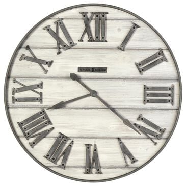 Howard Miller West Grove Oversized Wall Clock in Aged Gray and White Washed, , large