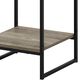 HOMLUX 2-Tier End Table in French Oak Grey and Black, , large