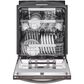 LG 24" Top Control Smart Dishwasher with TrueSteam and QuadWash Pro in Black Stainless Steel, , large