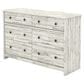 Sauder River Ranch 6-Drawer Dresser in White Plank, , large