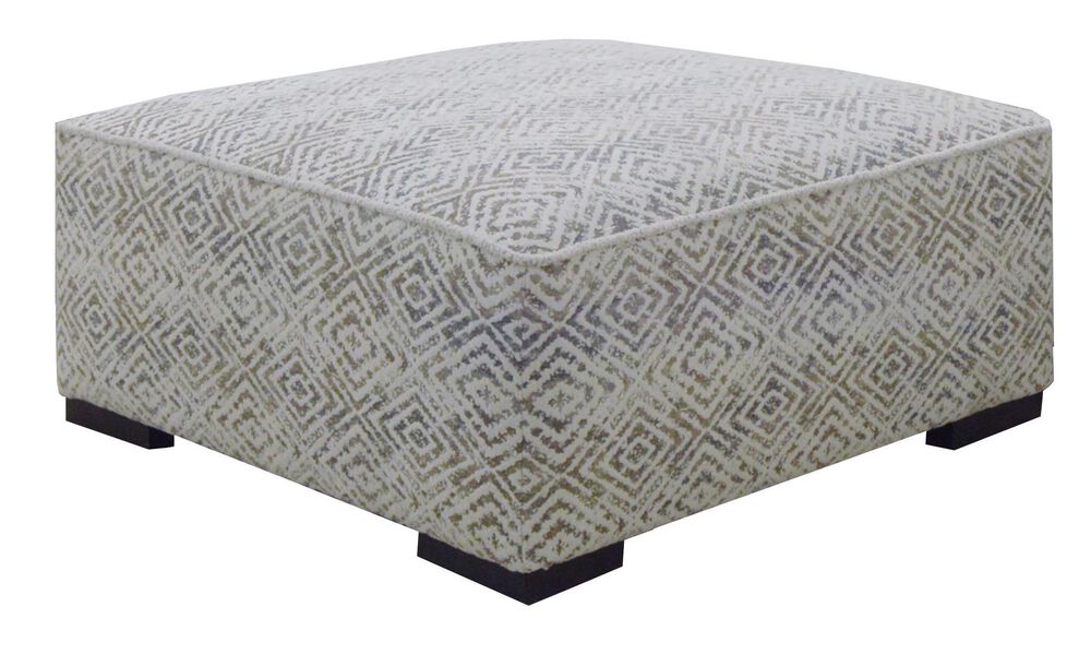 Creature Comforts Julep Cocktail Ottoman in Vancouver Snow, , large