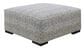 Creature Comforts Julep Cocktail Ottoman in Vancouver Snow, , large