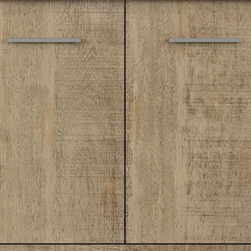 Lexora Home Lancy 72" Double Bathroom Vanity in Rustic Acacia with 2 cm White Quartz Top and Rectangular Sinks, , large