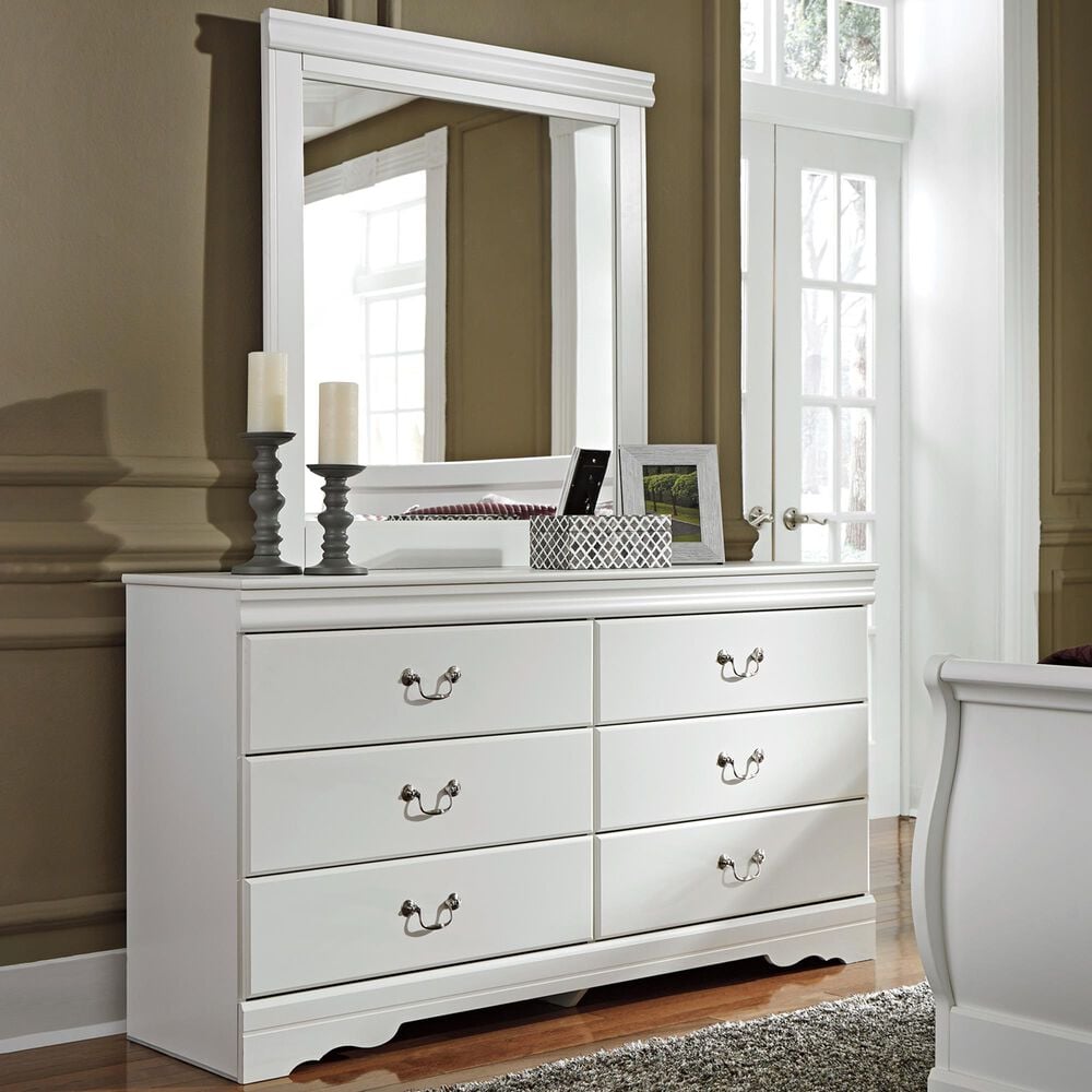 Ashley Anarasia 6 Drawer Dresser in White, , large