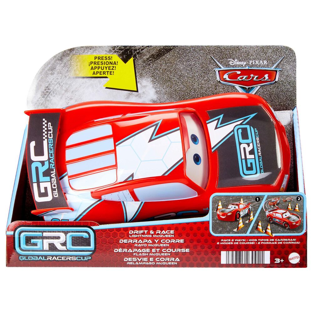 Disney Global Racers Cup Drift and Race Lightning McQueen Toy Vehicles in Multicolor, , large