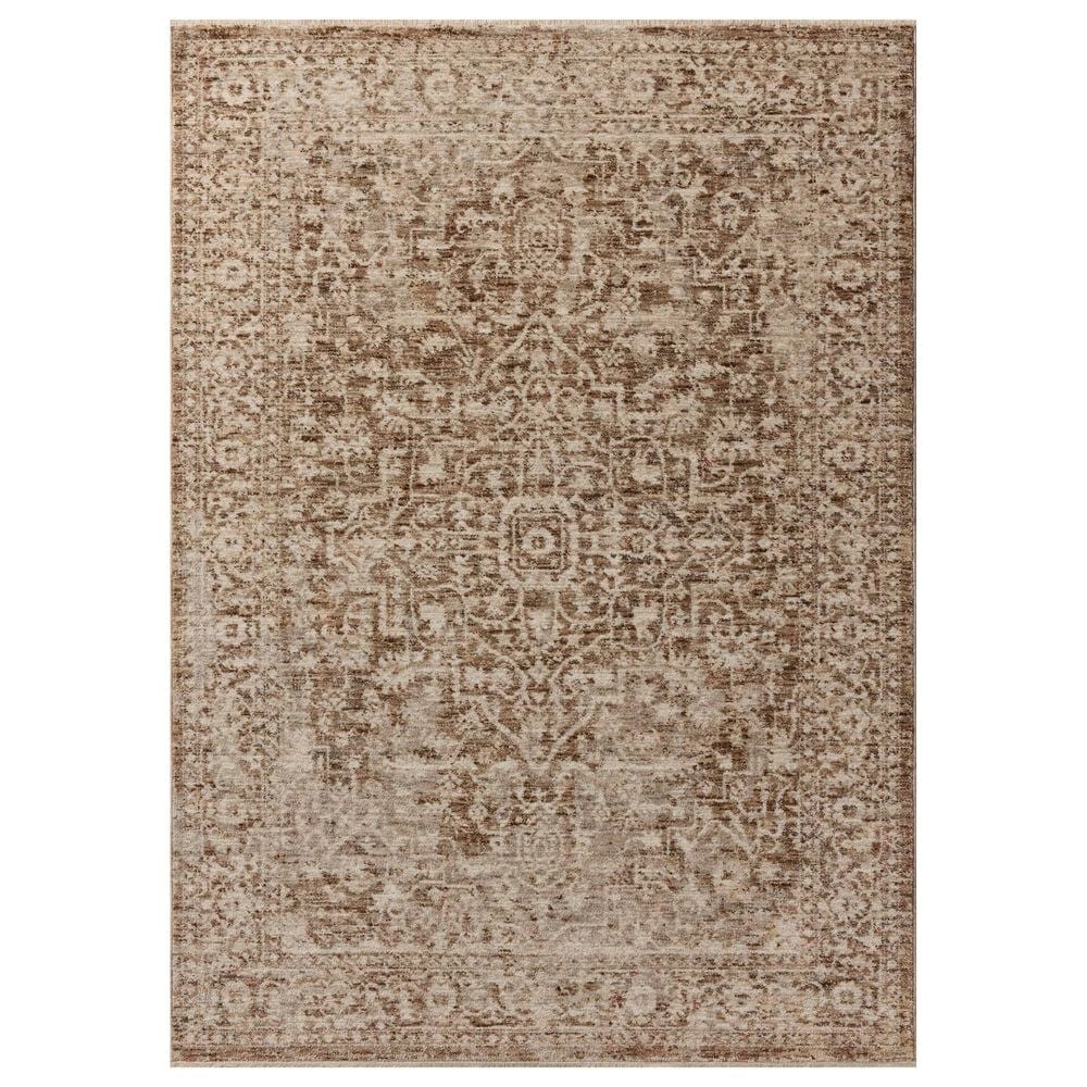 Loloi II Newman 6"7" x 9"10" Bark and Natural Area Rug, , large