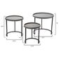 Splendor Living Maddox Nesting Table in Grey and Black (Set of 3), , large
