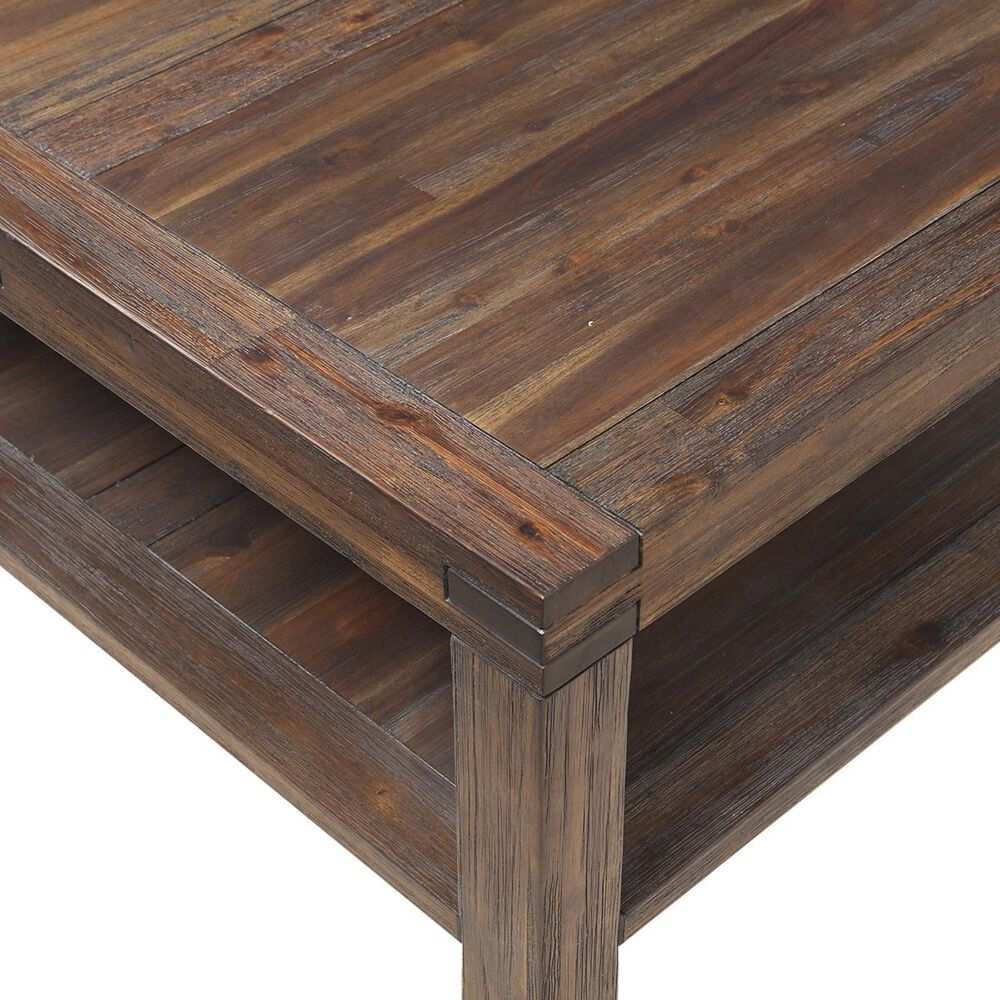 Urban Home Meadow Coffee Table in Brick Brown, , large