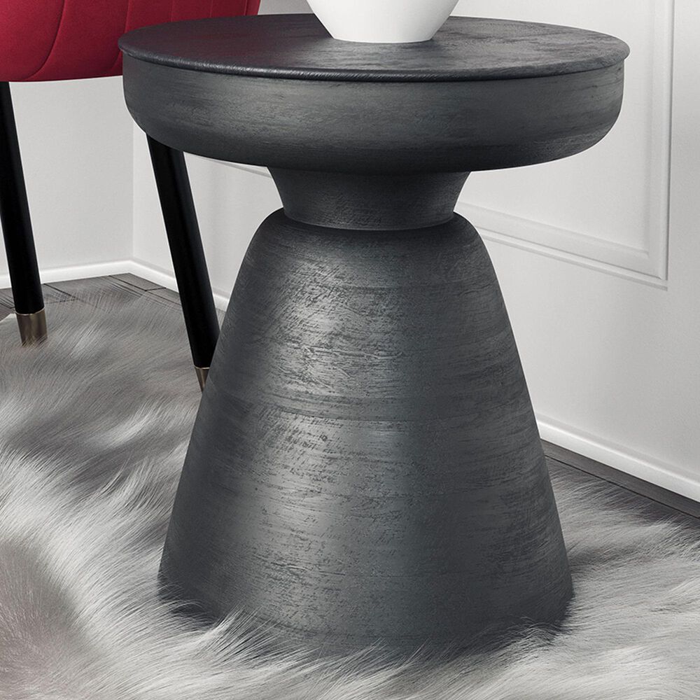 Zuo Modern Sage Table Stool in Matte Black/Black, , large