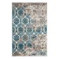 Nourison Karma KRM05 3"9" x 5"9" Ivory and Blue Area Rug, , large