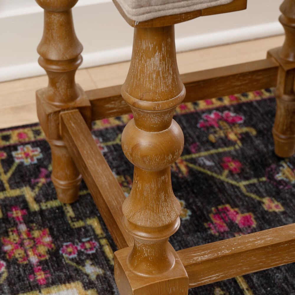 Linon Home Decor Shelly Backless Counter Stool in Brown, , large