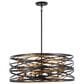 Minka-Lavery Vortic Flow 26" 6-Light Pendant Ceiling Light in Dark Bronze, , large