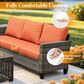 HOMLUX 8-Piece Outdoor Patio Furniture in Orange, , large