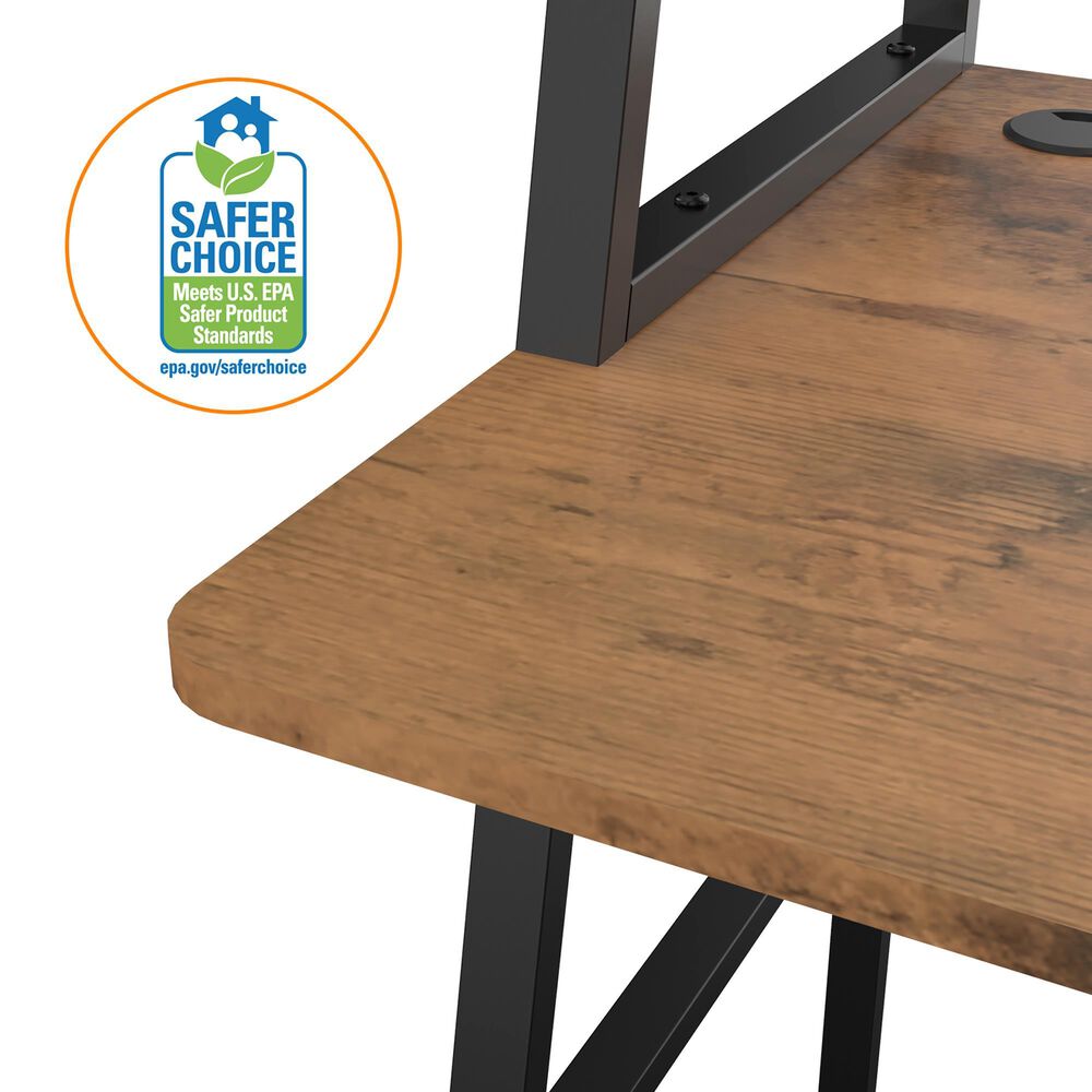 Eureka Ergonomic 43" Computer Desk in Brown, , large