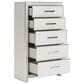 Ashley Zuraleus 6-Drawer Chest in Matte White and Chrome, , large