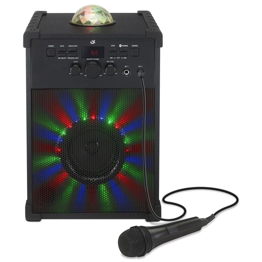iLive Bluetooth Party Karaoke Machine in Black, , large