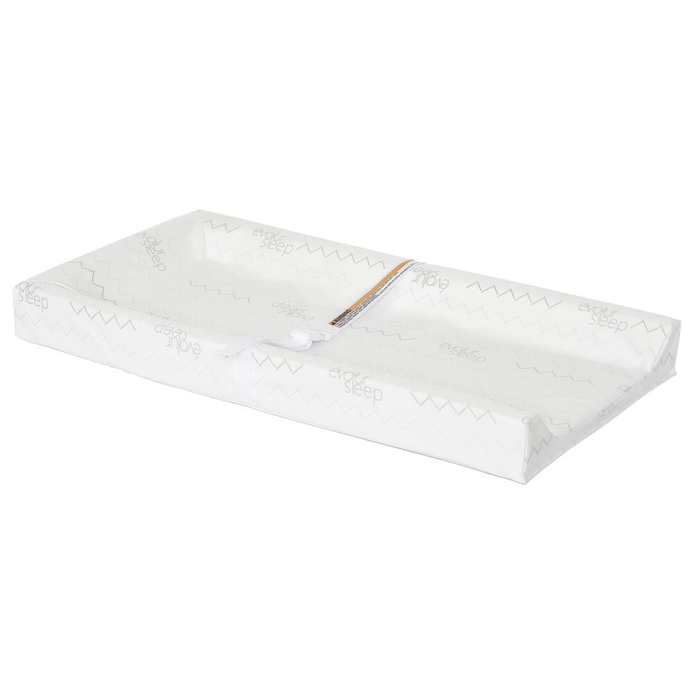 Evolur 3-Sided Changing Pad with 2 Covers in White, , large