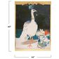 Creative Coop Dapper Home 44" x 60" Bird and Urn Canvas Wall Decor in Multicolor, , large