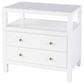 Butler Specialty Company Nora 2-Drawer Wide Nightstand with Open Shelf in Smooth White, , large