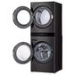 LG 5.0 cu.ft. Washer, 7.4 cu.ft. Gas Dryer, Washtower with Center Control in Black Steel, , large