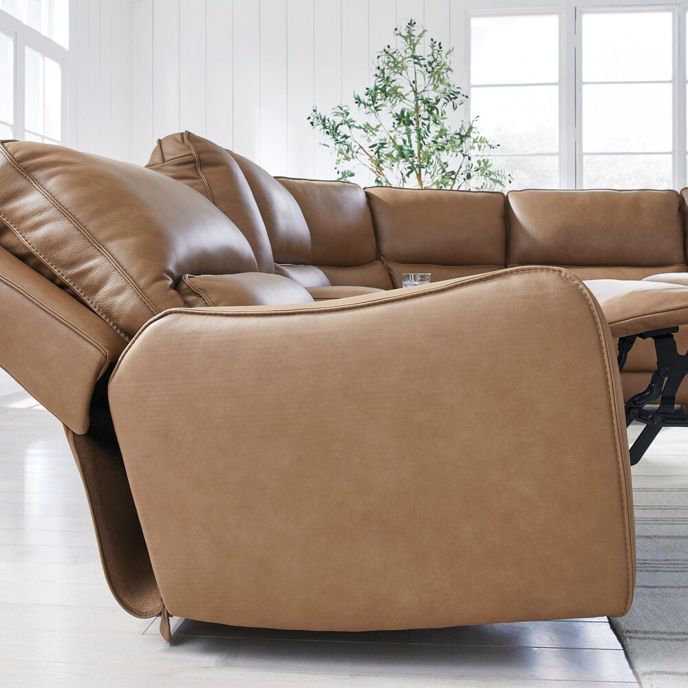 Ashley DeepWakes 6-Piece Power Right-Facing Sectional with Chaise in Caramel, , large