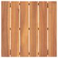 Hearth and Haven Temecula Outdoor Square Side Table with Slatted Top in Brown, , large