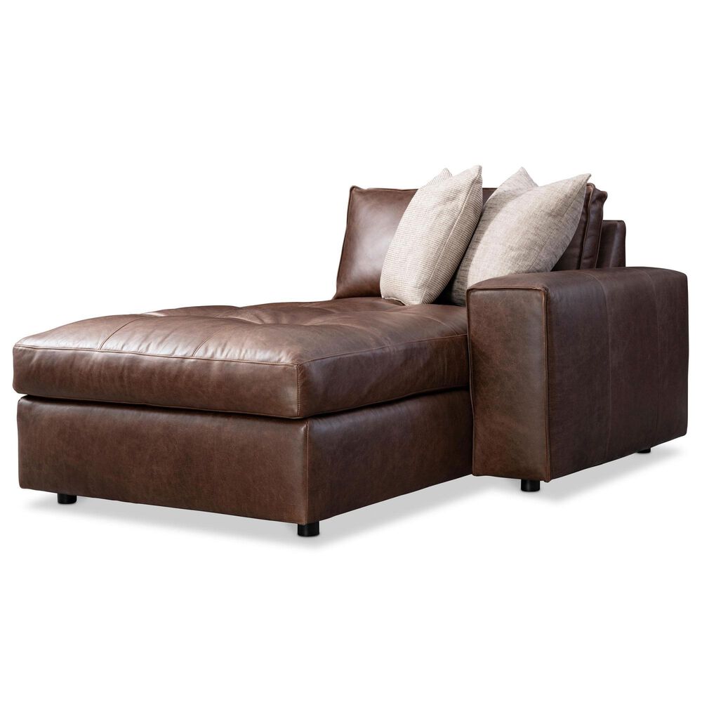 Bernhardt Nest 5-Piece Stationary Right Facing Sectional in Brown, , large