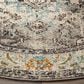 Safavieh Monaco MNC243G-5R 5" Round Grey/Light Blue Area Rug, , large