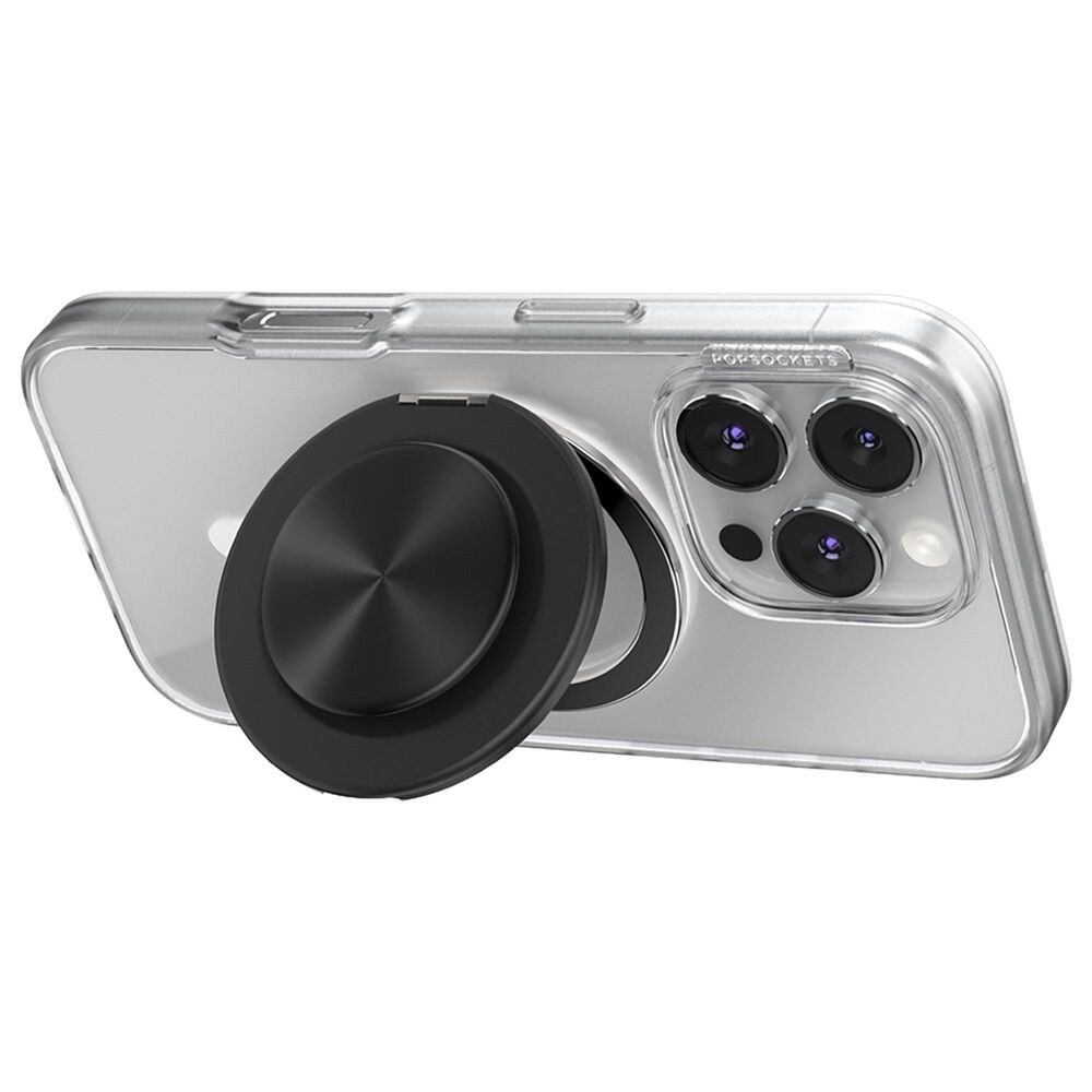 PopSockets MagSafe Circle Kick-Out PopGrip in Aluminum Radial Black, , large