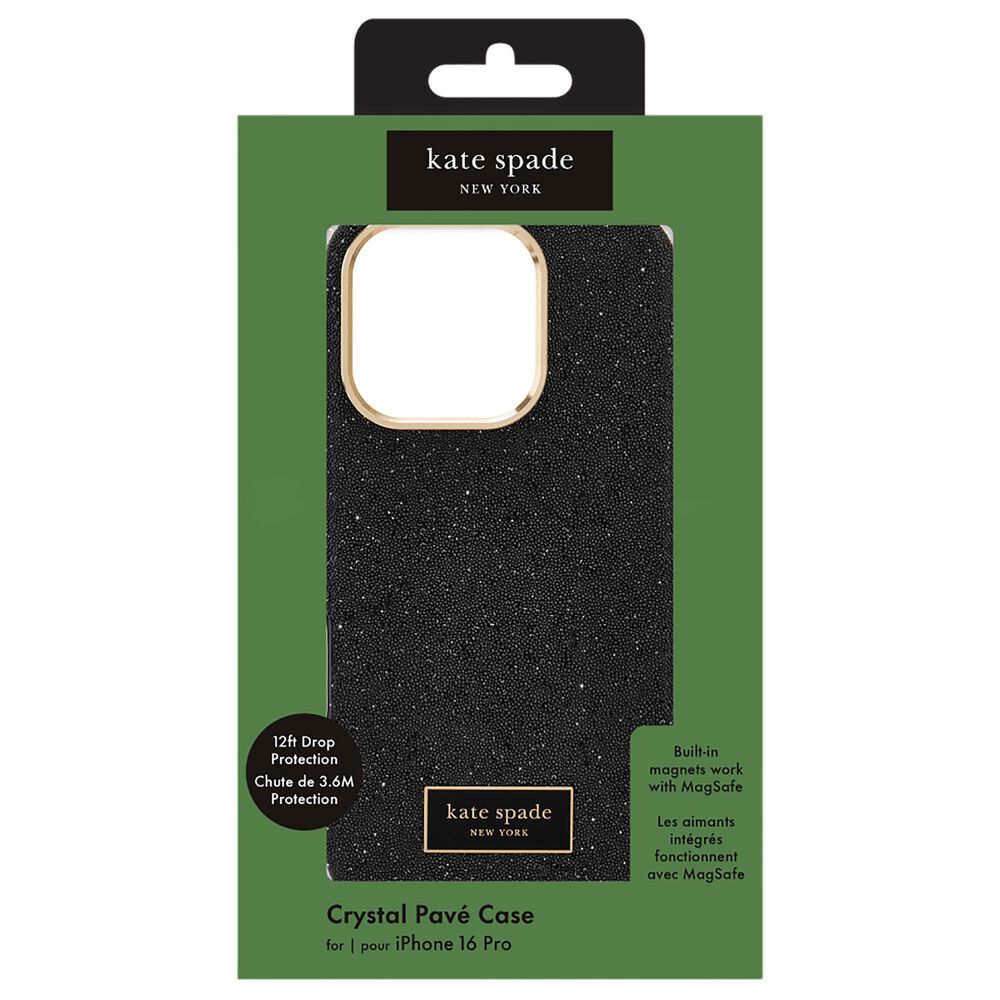 Kate Spade Crystal Pave MagSafe Case for Apple iPhone 16 Pro in Nightfall, , large