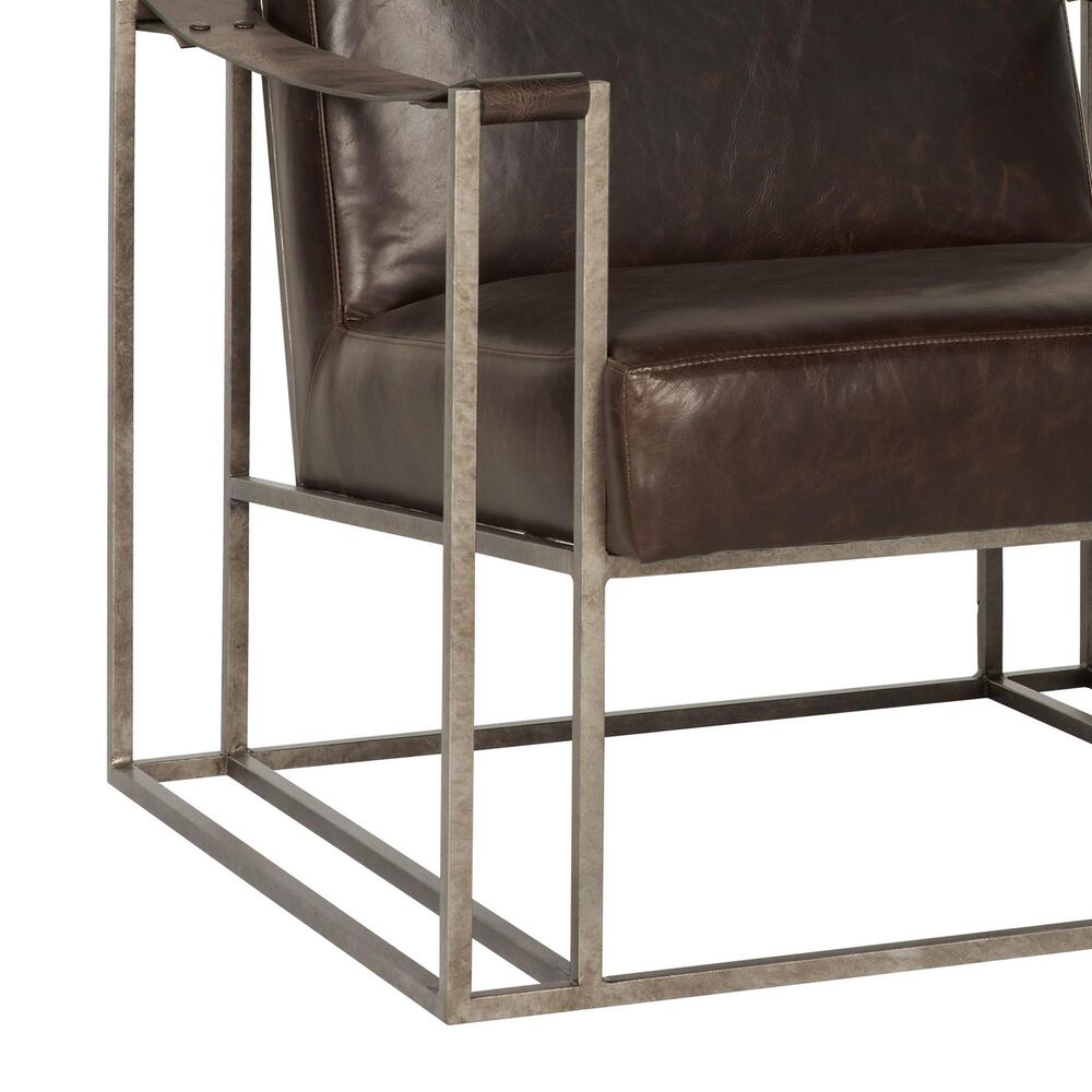 Bernhardt Dekker Leather Chair in Brown, , large