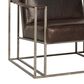 Bernhardt Dekker Leather Chair in Brown, , large