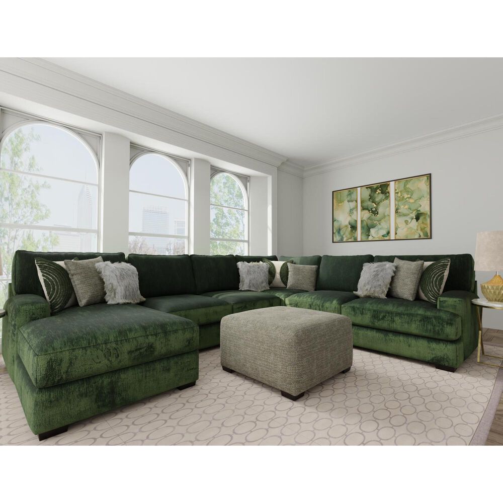 Henderson Central Park 3-Piece Stationary Right-Facing Sectional with Chaise in Lucious Pine, , large