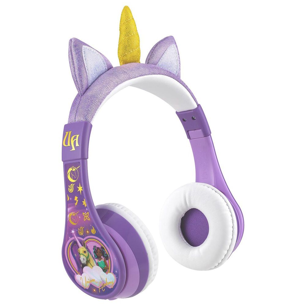 KIDdesigns Unicorn Academy Bluetooth Headphones, , large