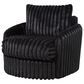 Coaster Sarco Swivel Accent Arm Chair in Black, , large