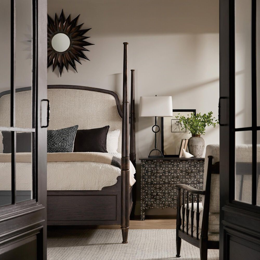 Hooker Furniture Americana King Poster Bed in Black, , large