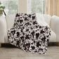 Duke Imports Chestnut Rodeo Plush Throw in Beige and Brown, , large