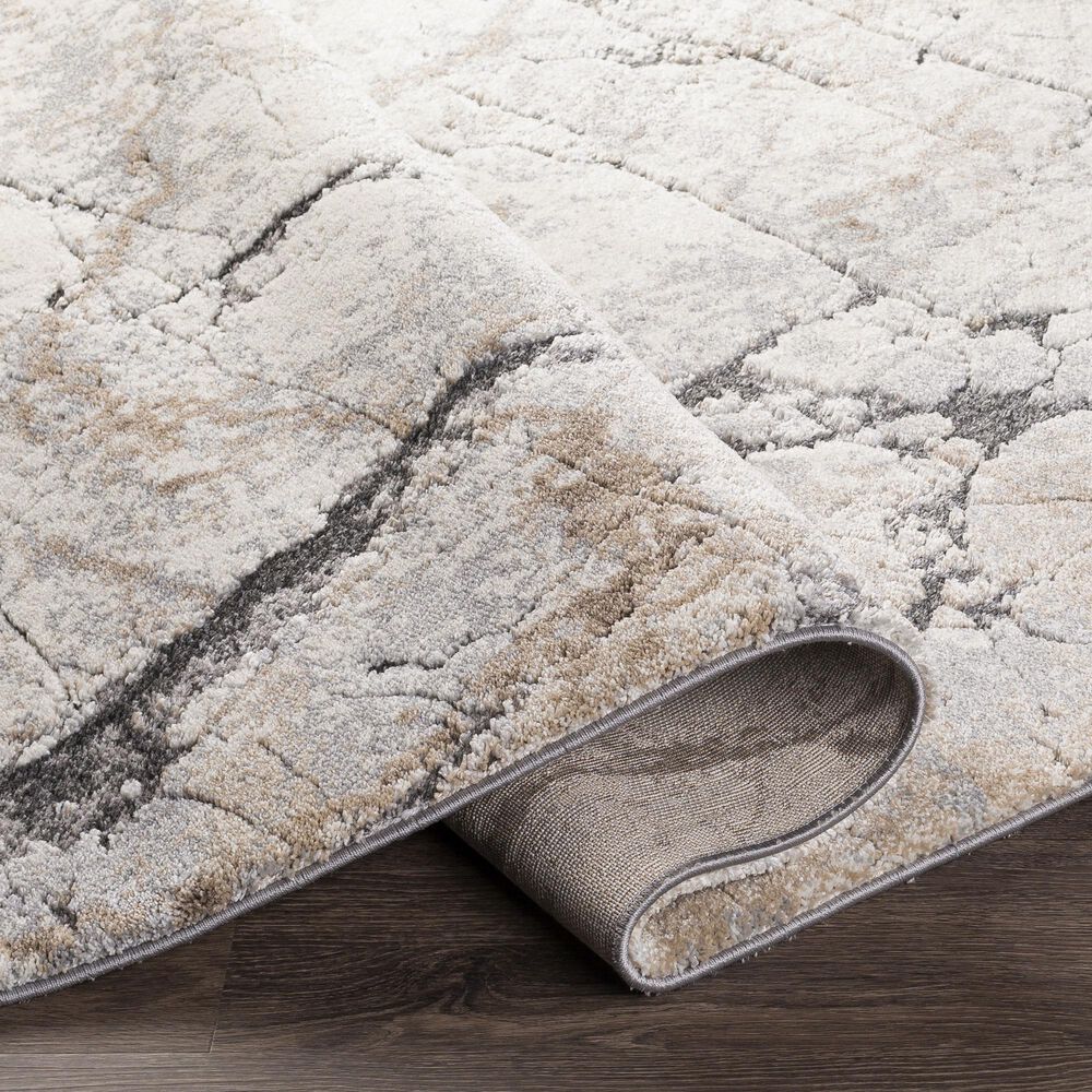 Surya Tuscany TUS-2314 7&#39;10&quot; x 10&#39;3&quot; Cream, Khaki, Gray and Charcoal Area Rug, , large