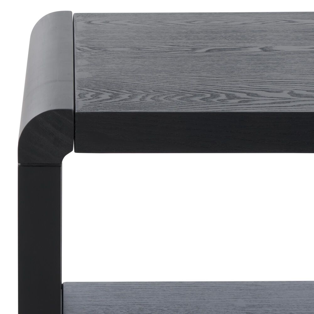 Safavieh Omara 1-Shelf Side Table in Black, , large