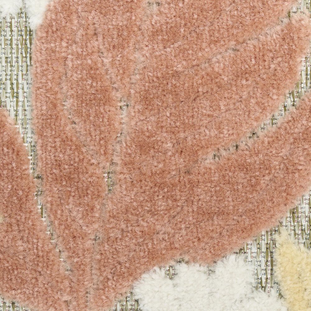 Nourison Aloha ALH42 Rose 7'10" x 10'6" Indoor/Outdoor Area Rug, , large