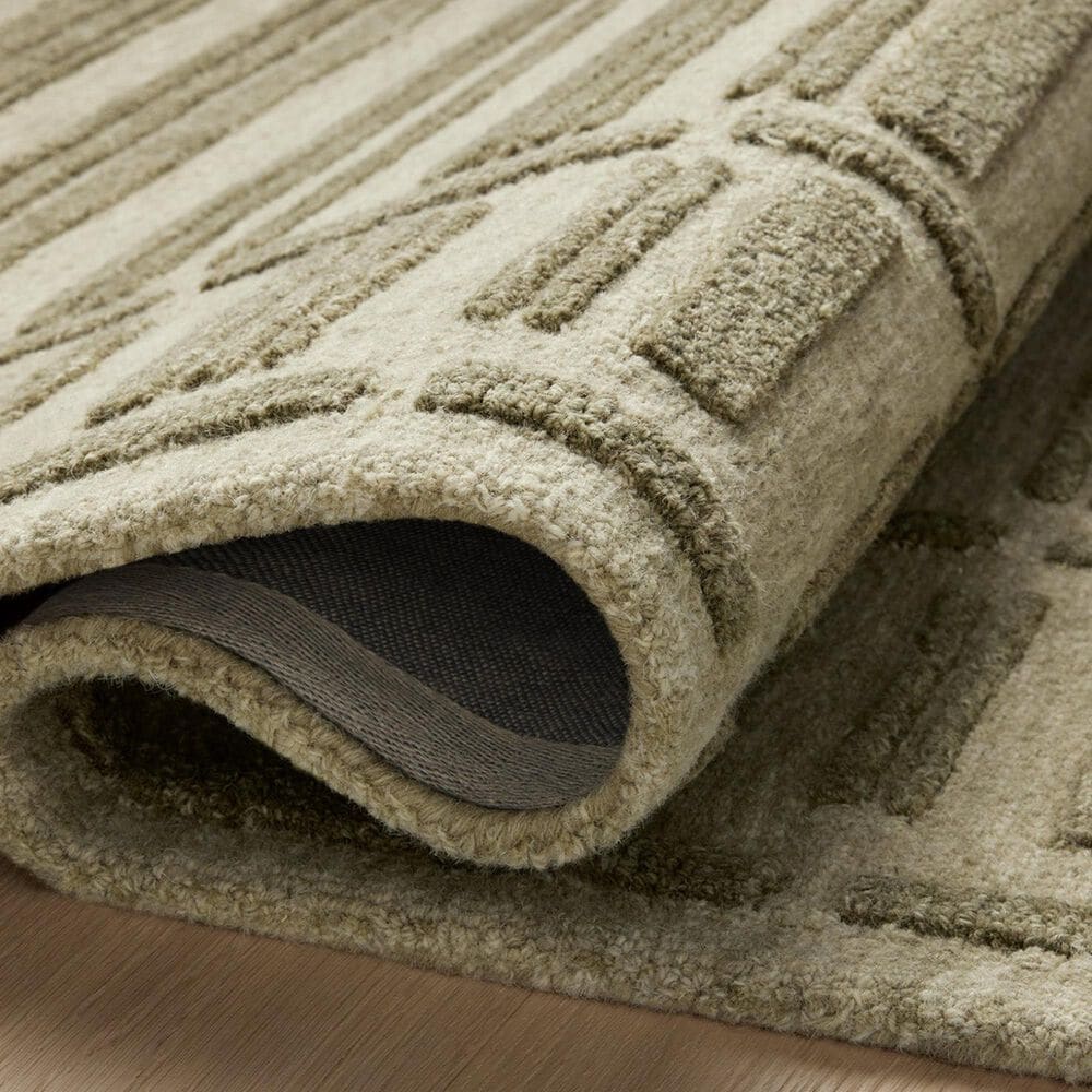 Chris Loves Julia x Loloi Bradley 2&#39;6&quot; x 7&#39;6&quot; Sage and Olive Runner, , large