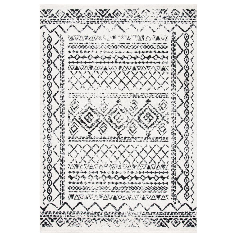 Safavieh Tulum TUL268 6" x 9" Ivory and Black Area Rug, , large