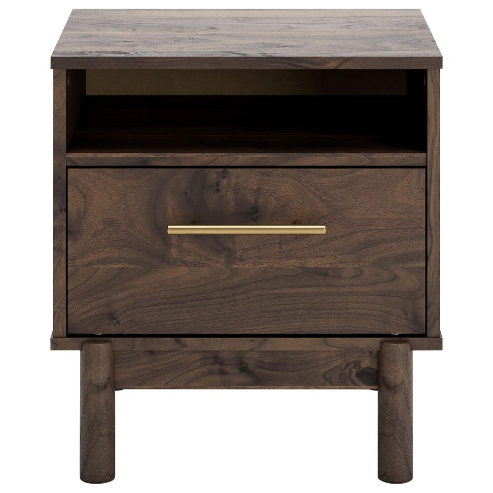 Ashley Calverson 1-Drawer Nightstand in Mocha, , large