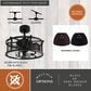 Vaxcel Humboldt 21" LED Ceiling Fan in Black, , large